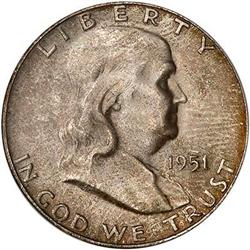 1951-S Franklin Half Dollar PCGS MS66FBL