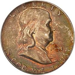 1951-S Franklin 50C PCGS MS66