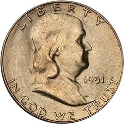1951-S Franklin 50C PCGS MS65 FBL