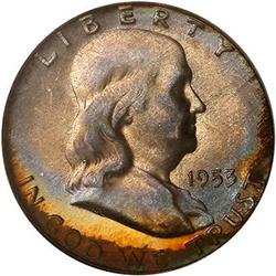 1953-D Franklin 50C PCGS MS66 FBL