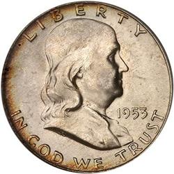 1953-D Franklin 50C MS65 FBL