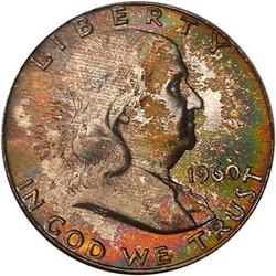1960 Franklin Half Dollar PCGS MS65