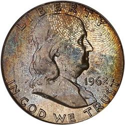 1962 Franklin Half Dollar PCGS MS65
