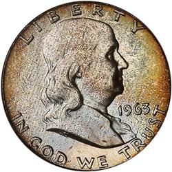 1963 Franklin Half Dollar PCGS MS65
