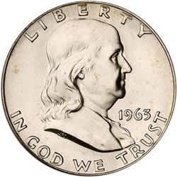 1963-D Franklin Half Dollar PCGS MS66 FBL