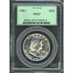 1951 Franklin Half Dollar PCGS PR67