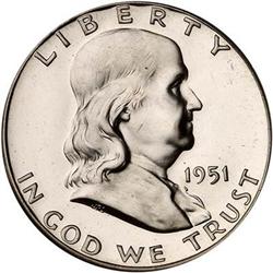 1951 Franklin Half Dollar PCGS PR65 CAM