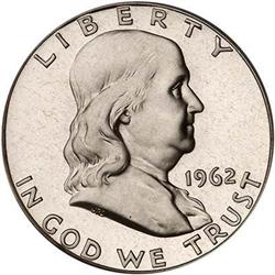 1962 Franklin 50C PCGS PF68 CAM