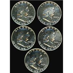 Set of Seventy 1962 Franklin 50C RAW
