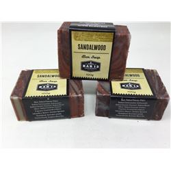Bar 13 Soapworks Bar Soap- Sandalwood (3 x 100g)