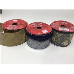 Lot of Ribbon- Assorted (3 x 30ft)