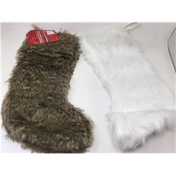 Lot of Faux Fur Stockings