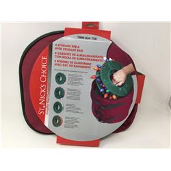 St. Nicks Choice 4 Light Storage Reels with Storage Bag