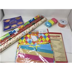 Lot of Assorted Gift Wrap