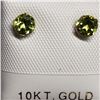 Image 1 : 10K Yellow Gold Peridot(0.5ct) Earrings, Made in Canada, Suggested Retail Value $120