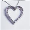 Image 3 : Silver Created Pink Sapphire Cubic Zirconia Pendant, Suggested Retail Value $100