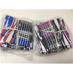 Lot of Blow up Guitars (2 x 12) Blue and Pink