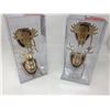 Image 1 : Mounted Deer and Moose Ornaments (2 x 4)