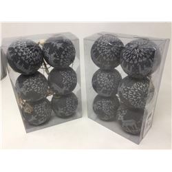 Shatter Resistant Cable Knit Ornaments (2 x 6)