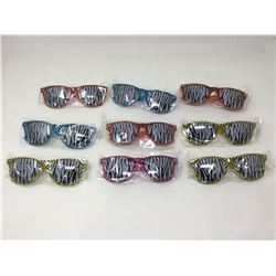 Lot of Assorted Zebra Sunglasses (9)