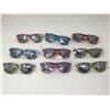 Image 1 : Lot of Assorted Zebra Sunglasses (9)
