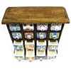 Image 2 : Rustic Wood and Pottery Drawer Spice Cabinet