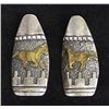 Image 1 : Navajo Sterling Clip-On Earrings by Tommy Singer