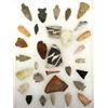 Image 1 : Collection of Native American Stone Arrowheads