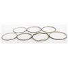 Image 1 : 6 Sterling Silver Bangle Bracelets and 1 Monet