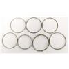 Image 2 : 6 Sterling Silver Bangle Bracelets and 1 Monet