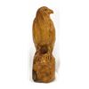 Image 2 : 2 Hand Carved Wood Eagle Sculptures