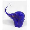 Image 2 : Blue Art Glass Elephant
