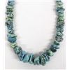 Image 1 : Navajo Sterling Bead & Turquoise Nugget Necklace