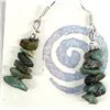 Image 2 : 3 Strand Turquoise Nugget Necklace and Earrings