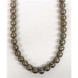 Brushed Silver Bead Choker