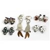 Image 1 : 5 Pairs Native American Clip-On Earrings