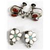 Image 3 : 5 Pairs Native American Clip-On Earrings