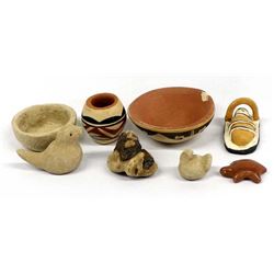 Collection of Native American Miniature Pottery