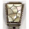 Image 2 : Navajo Sterling Mother of Pearl Watch Band