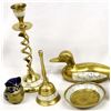 Image 2 : Brass, Mother of Pearl, and Pottery Collectibles