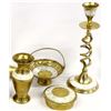 Image 3 : Brass, Mother of Pearl, and Pottery Collectibles