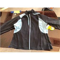 2 ladies' Can-am zipped poly jackets, size L and XL
