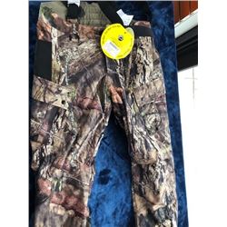 Mossyoak waterproof breathable insulated bib pants, size M; fleece jacket, size M