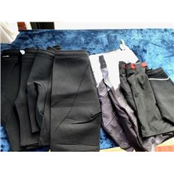 9 pairs neoprene shorts, assorted sizes