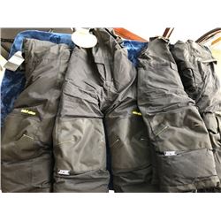 5 pairs Ski Doo kids snow pants, size 3,3,4,6,7