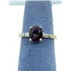 Image 1 : LADIES 14K WHITE & YELLOW GOLD RING CONTAINING 1 RUBY & 2 DIAMONDS RV $5,290.00