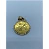 Image 1 : 14K PENDANT WITH QE II ROYAL VISIT GOLD COIN RV $785.00
