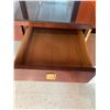 Image 5 : Glass Topped Figured maple and Brass Desk