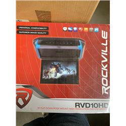 10 inch flip down screen and wireless headphones