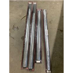 4 universal chrome door mouldings